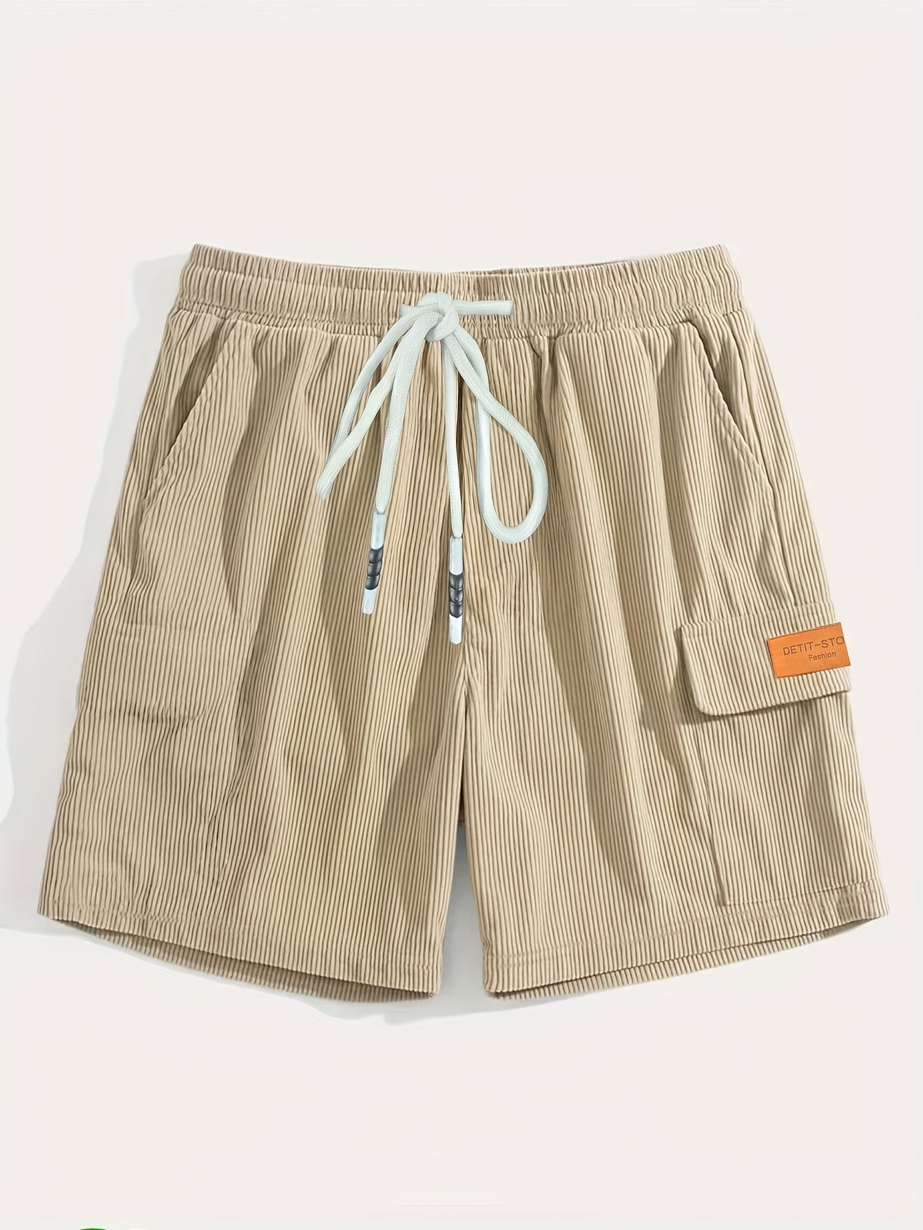 Herren Sommer Elastische Bund Cargo Bermuda Shorts