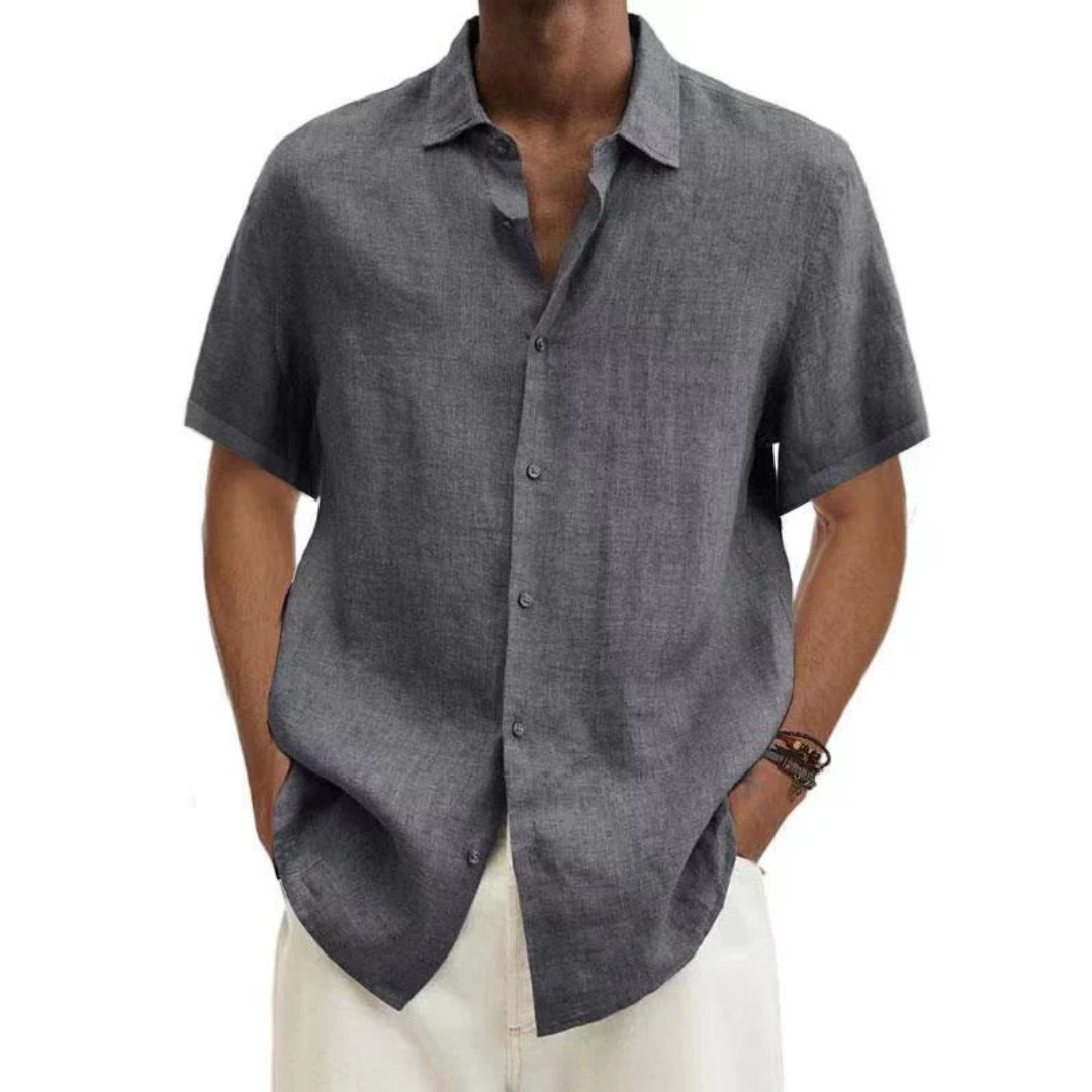 Herren Freizeit Kurzarm Sommer Hemd