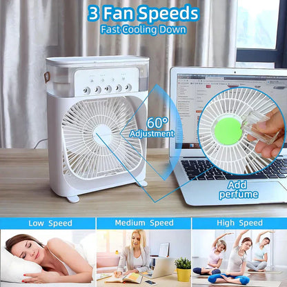 Mobile 3-in-1 Ventilator | Luftkühler Luftbefeuchter Klimafunktion