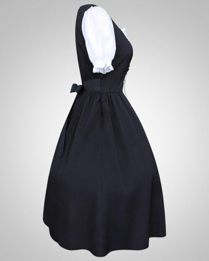 Nadine | Damen Traditionelles Dirndl mit Schürze