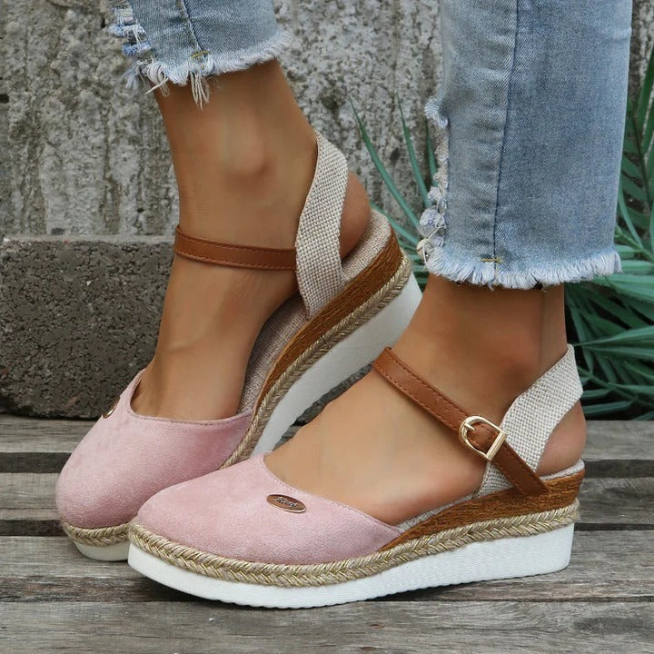 Damen Elegant Orthopädische Wedge Sandalen