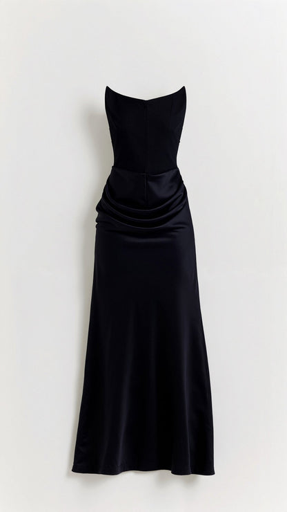 Damen Festliches Korsett Maxi Hochzeitsgastkleid