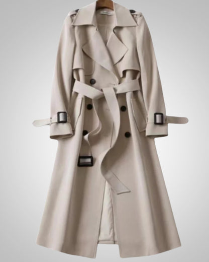 Elisabeth | Damen Klassisches Karomuster Trenchcoat