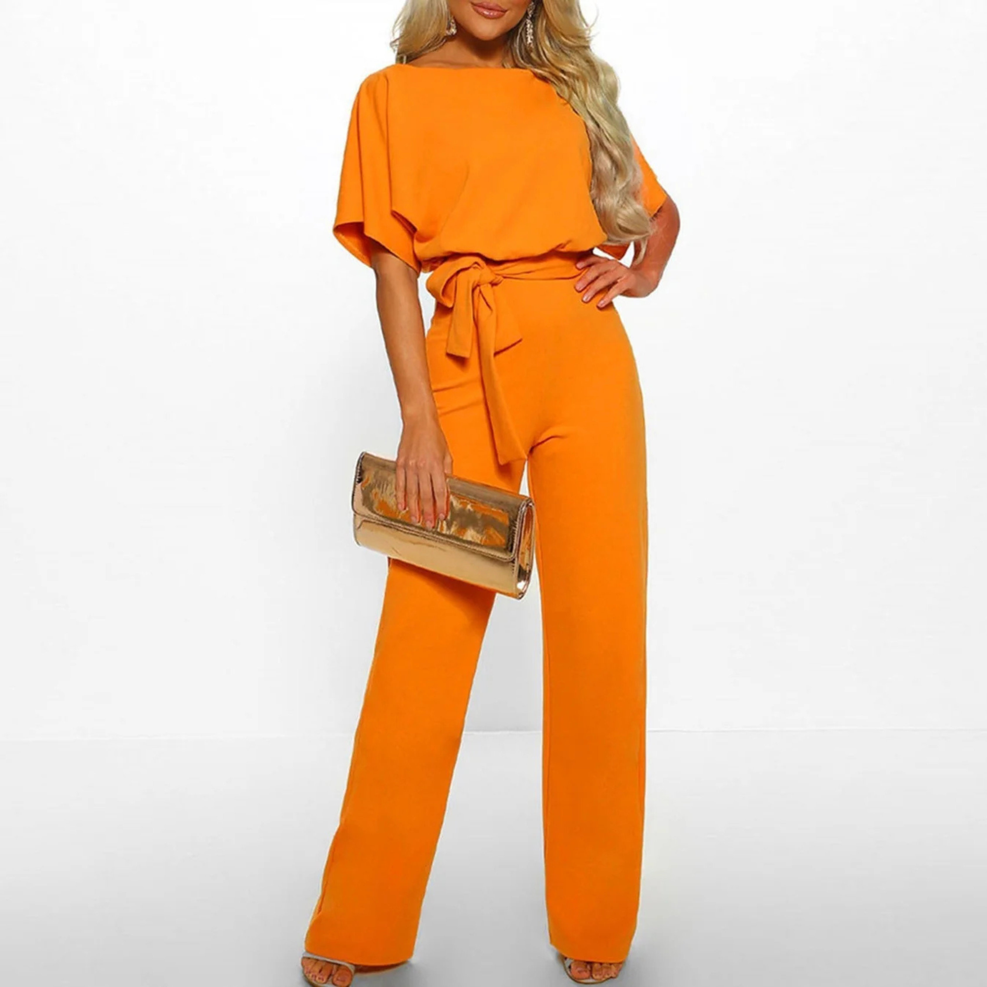 Damen Sommer Weites Bein Jumpsuit