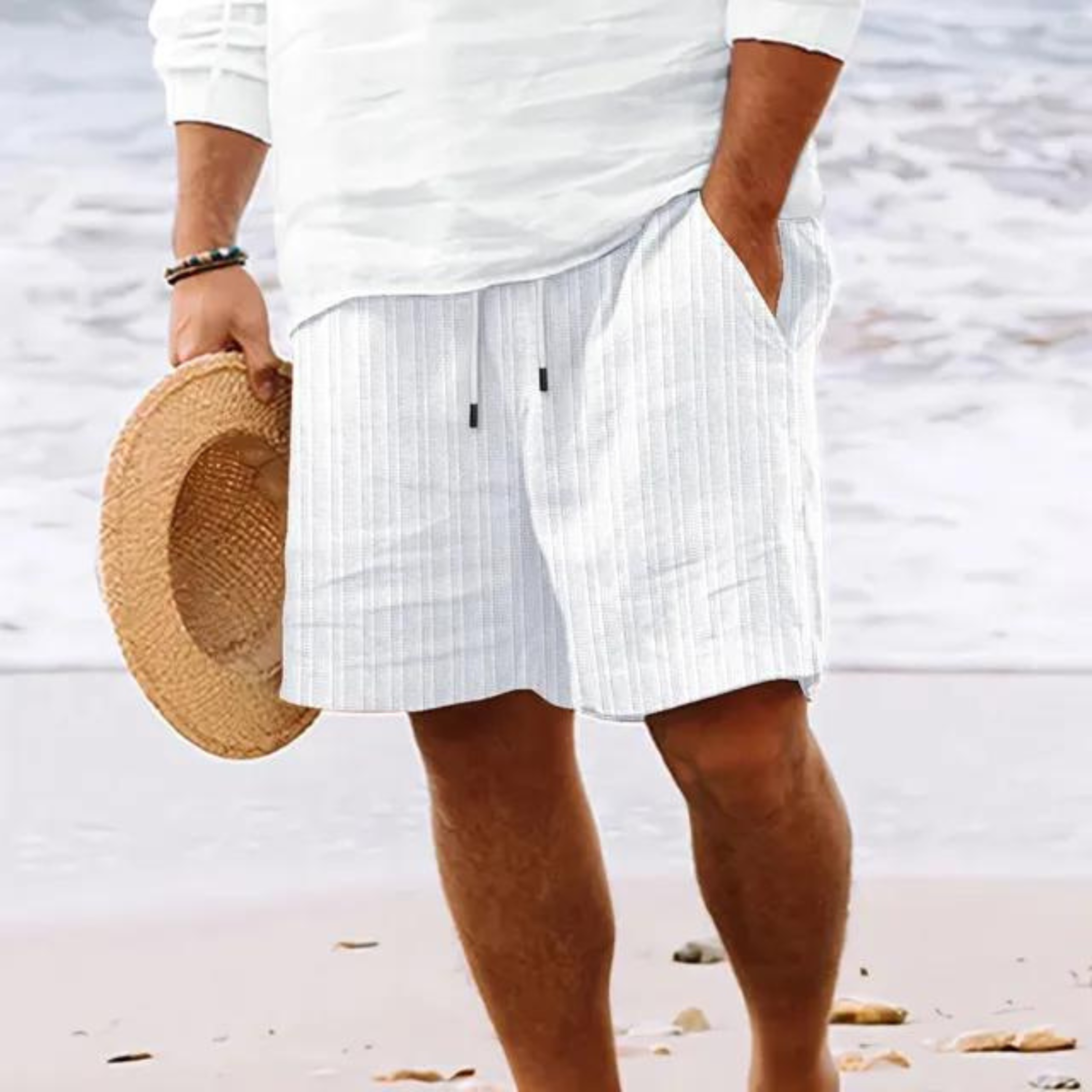 Herren Elastischer Bund Sommer Shorts