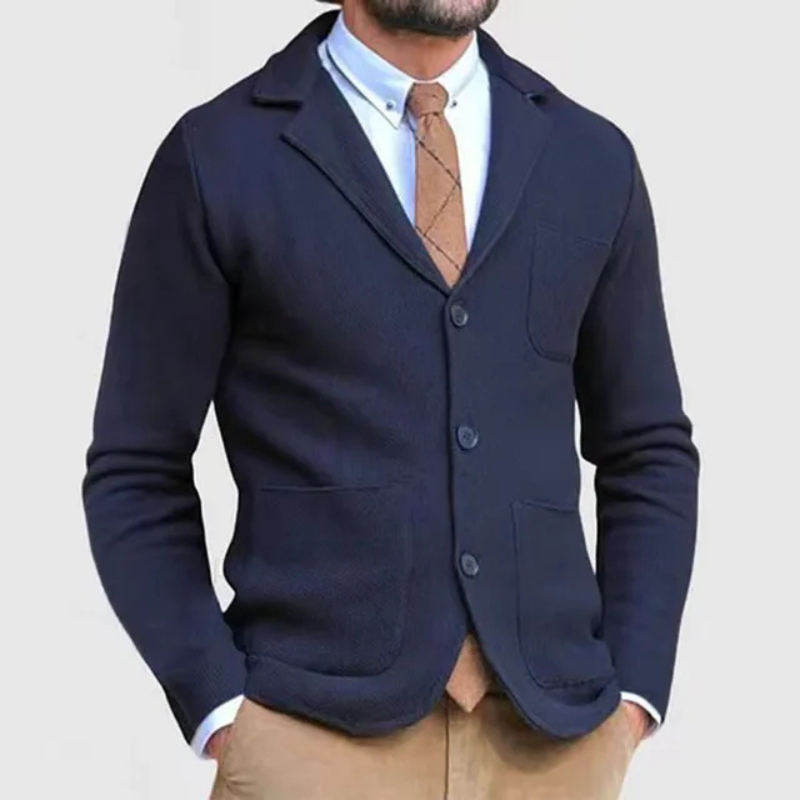 Herren Casual Reverskragen Blazer mit Knopfleiste