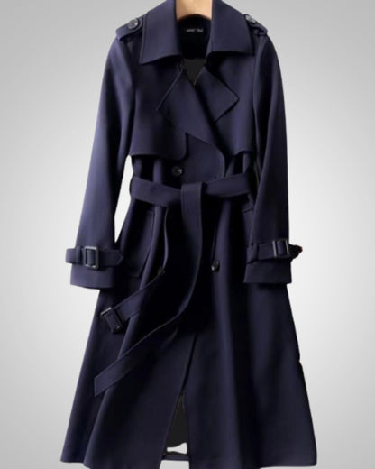 Elisabeth | Damen Klassisches Karomuster Trenchcoat