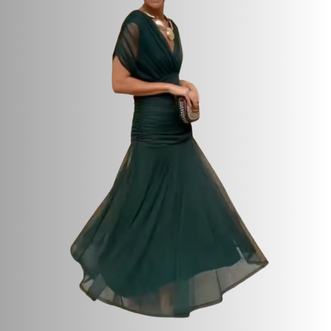 Damen Elegantes Schulterfrei Sommerkleid