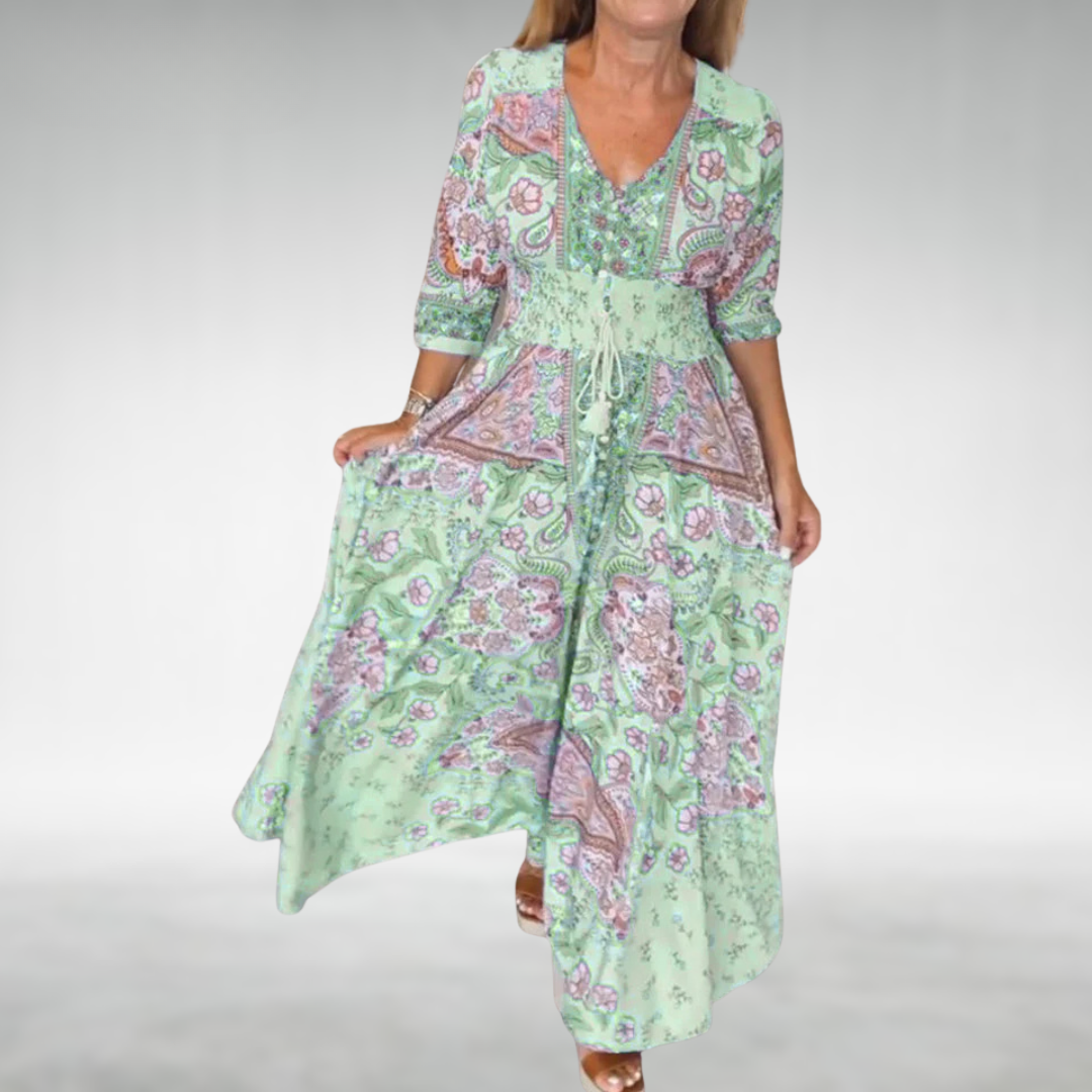 Chiara | Damen Boho Festliches Sommerkleid