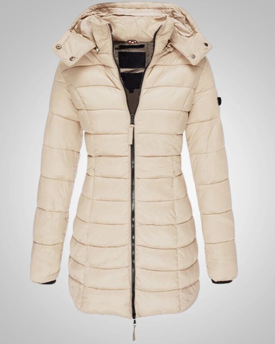 Ella | Damen Lange Kapuzen Winter Daunenjacke