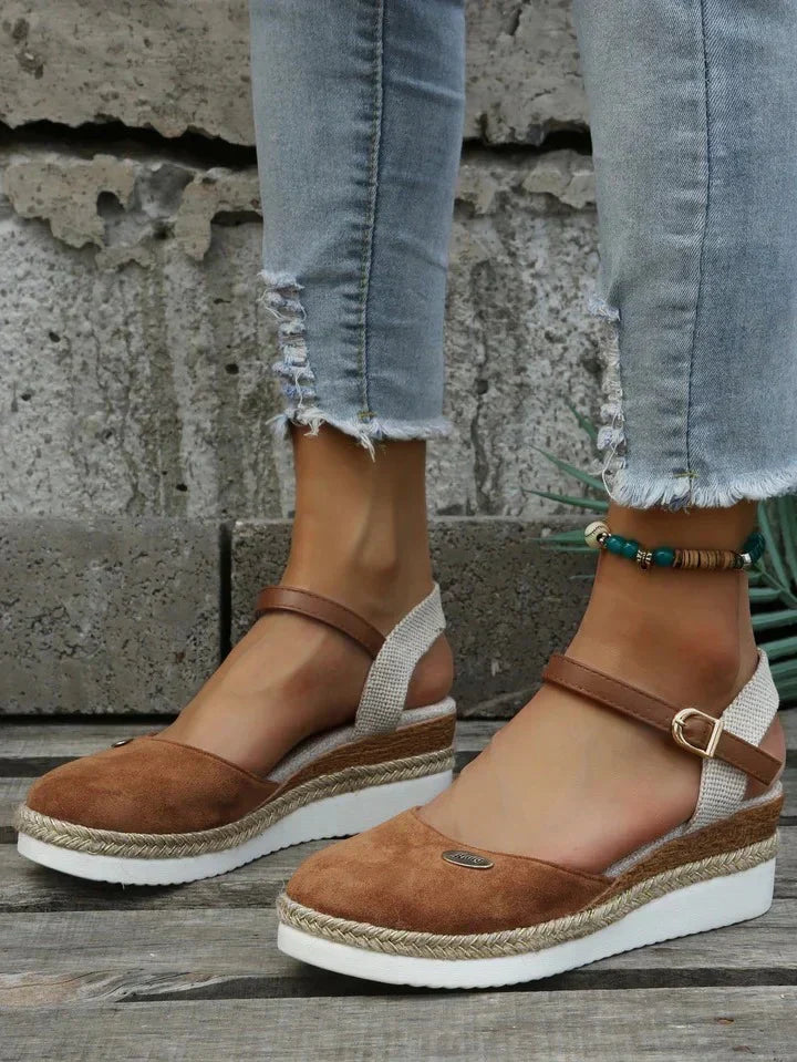 Damen Elegant Orthopädische Wedge Sandalen