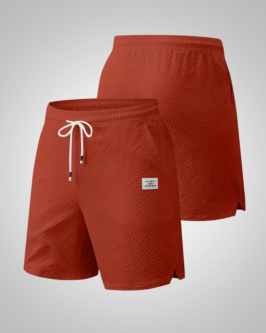 Herren Struktur Casual Strand Bermuda Shorts