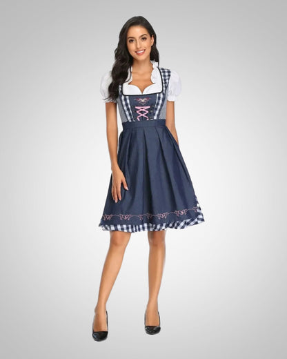 Leah | Damen Zeitloses Dirndl Midikleid