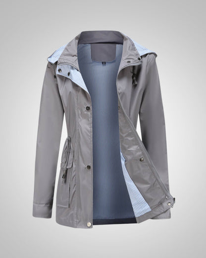 Anneliese | Damen Kapuze Kordelzug Regenjacke