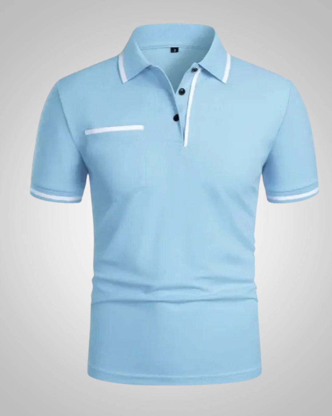 Herren Sommer Kurzarm Slim Fit Poloshirt