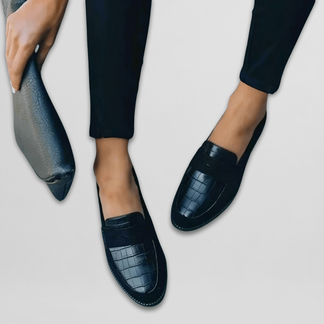 Damen Schlupfdesign Casual Loafer Schuhe
