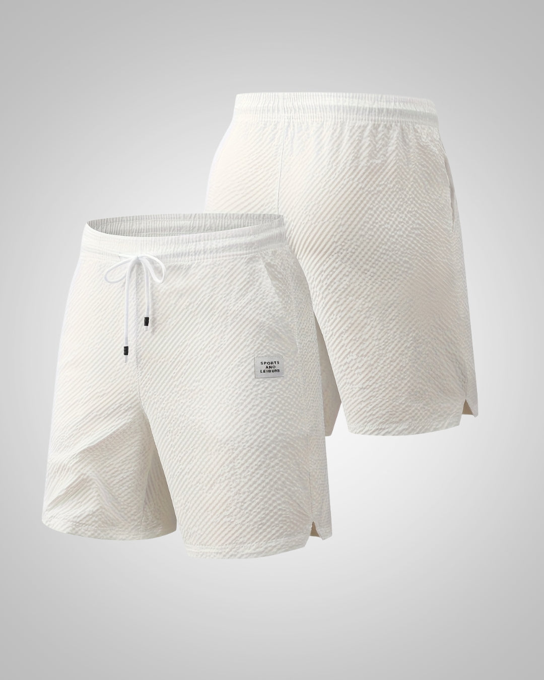 Herren Struktur Casual Strand Bermuda Shorts