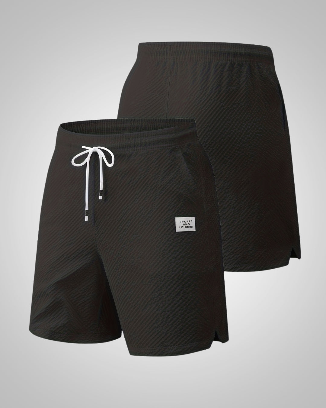 Herren Struktur Casual Strand Bermuda Shorts