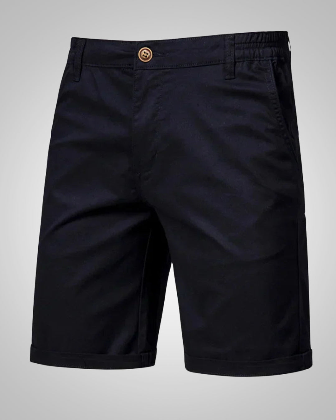 Herren Sommer Knopf Slim Fit Chino Shorts