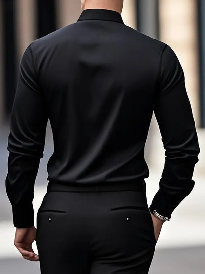Bernd | Herren Slim Fit Langarm Businesshemd