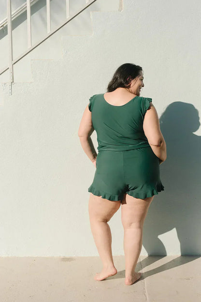 Veronika | Damen Strand Badeanzug Mit Bauchabdeckung