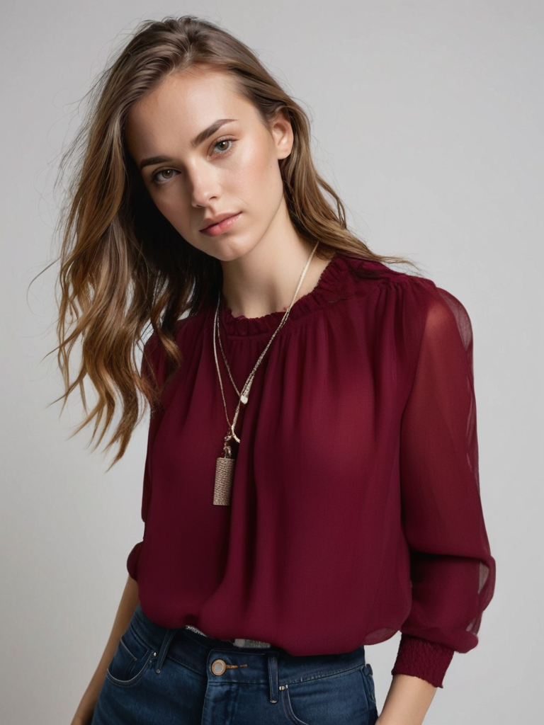 Damen Sommer V Ausschnitt Rüschen Bluse