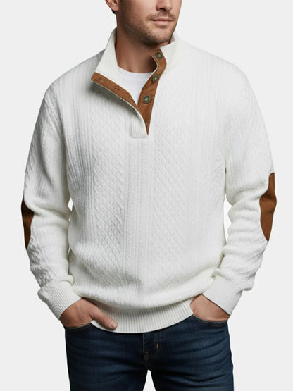 Moritz | Herren Casual Zopfmuster Regular Fit Pullover