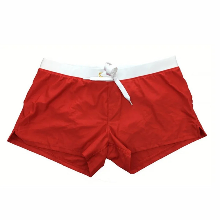 Herren Elastischer Slim Fit Sommer Badehose