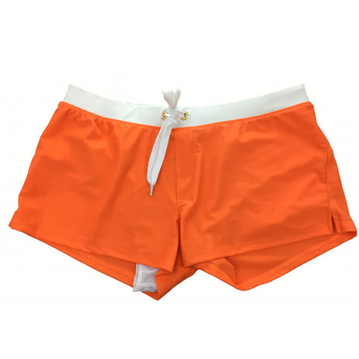 Herren Elastischer Slim Fit Sommer Badehose