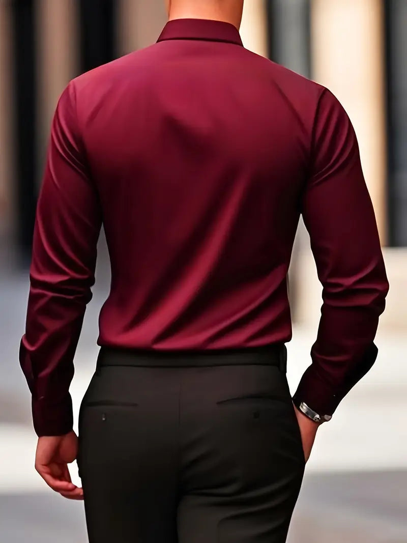 Bernd | Herren Slim Fit Langarm Businesshemd