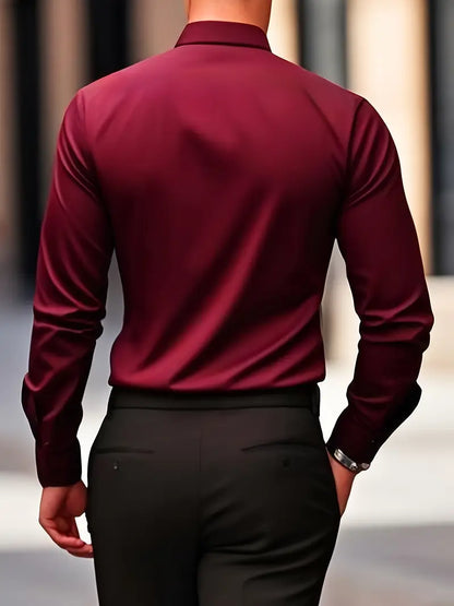 Bernd | Herren Slim Fit Langarm Businesshemd