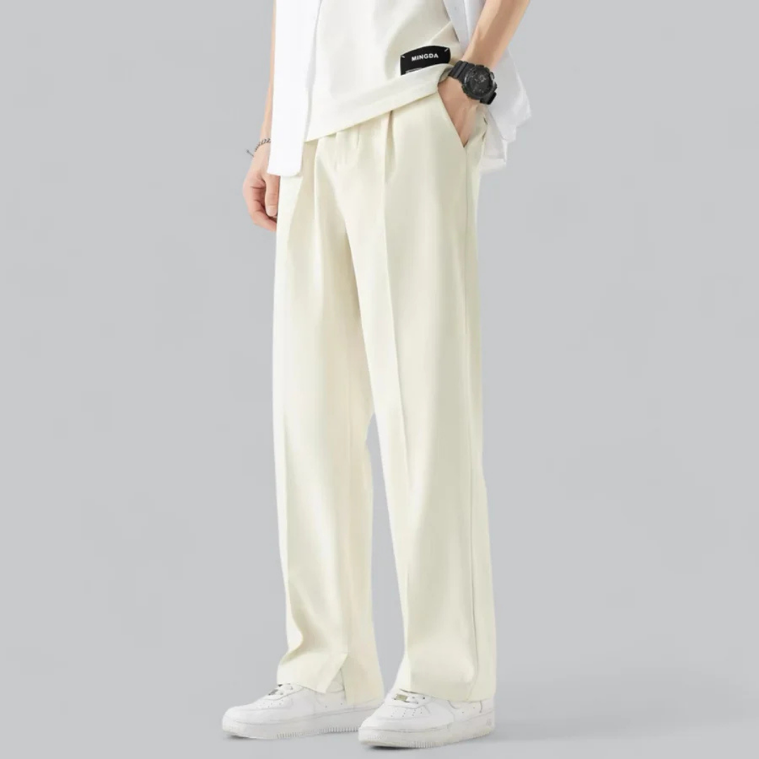 Herren Sommer Gerader Schnitt Casual Weite Hose