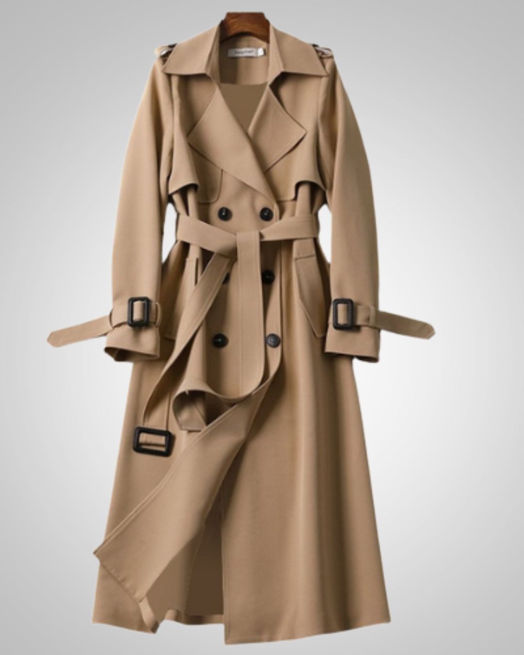Elisabeth | Damen Klassisches Karomuster Trenchcoat