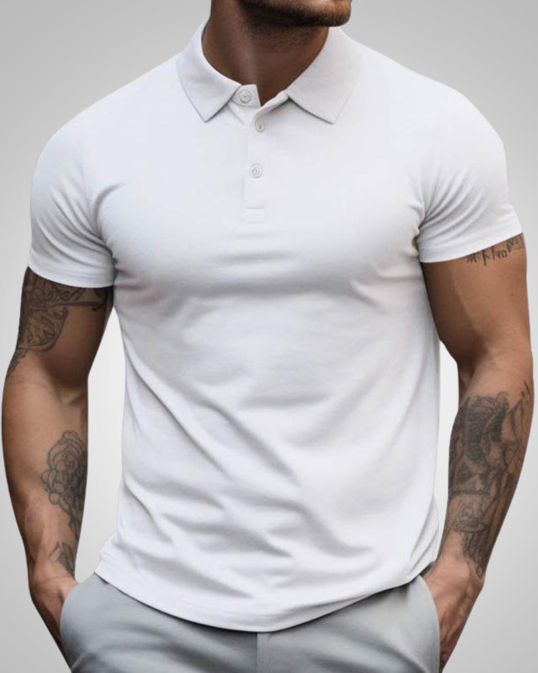 Julian | Herren Slim Fit Kurzarm Poloshirt