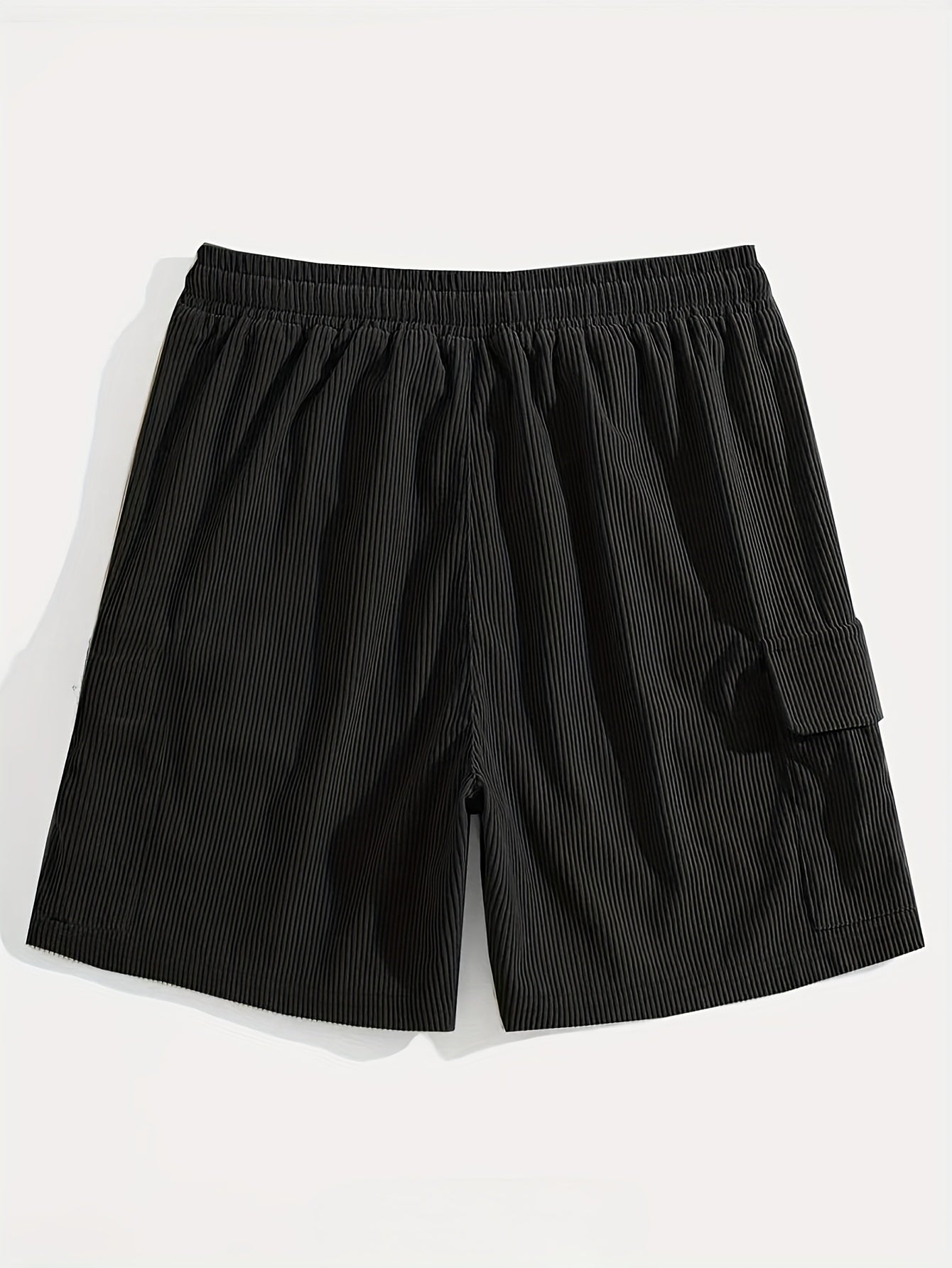 Herren Sommer Elastische Bund Cargo Bermuda Shorts