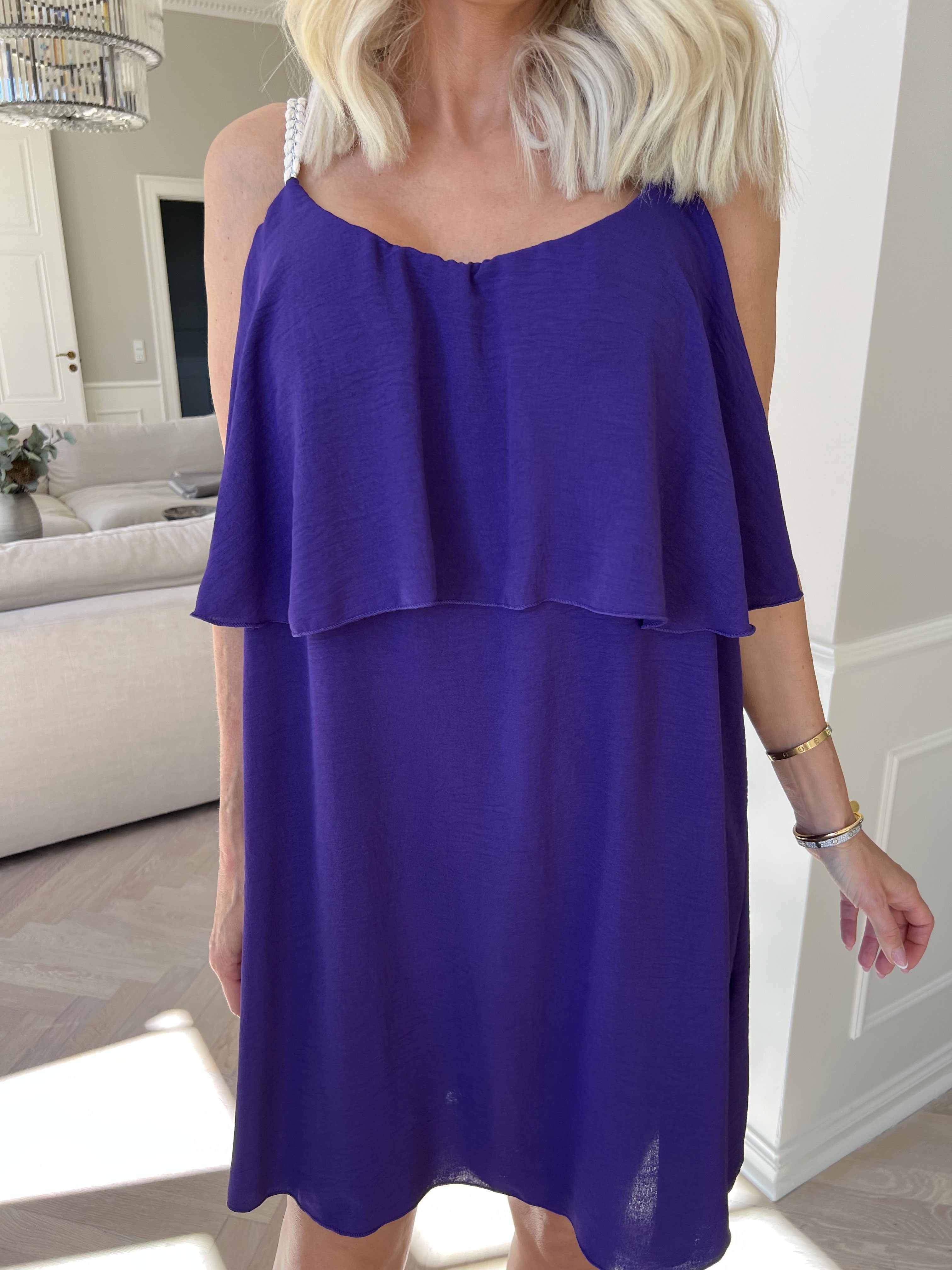 Damen Spaghettiträger Rüschen Sommer Midikleid