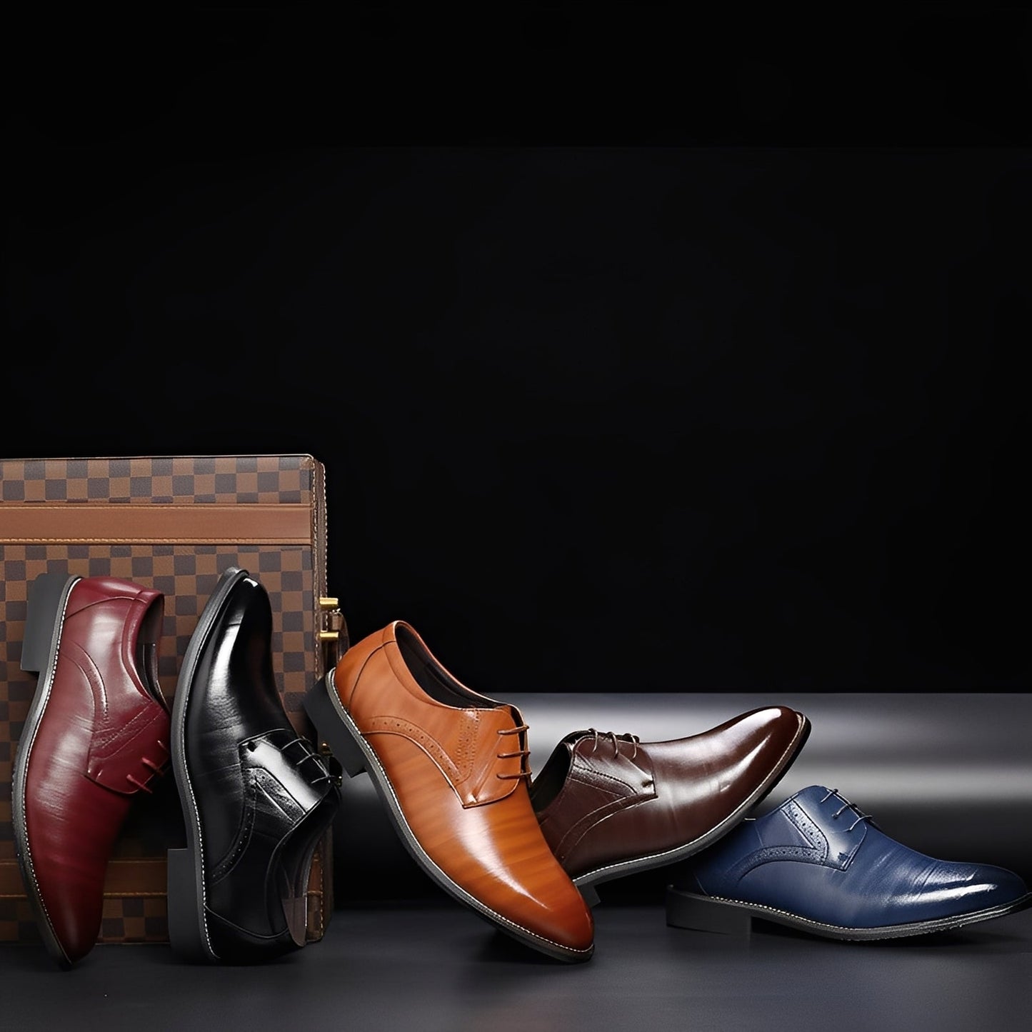 Michael | Herren Lässig Lederhalbschuhe
