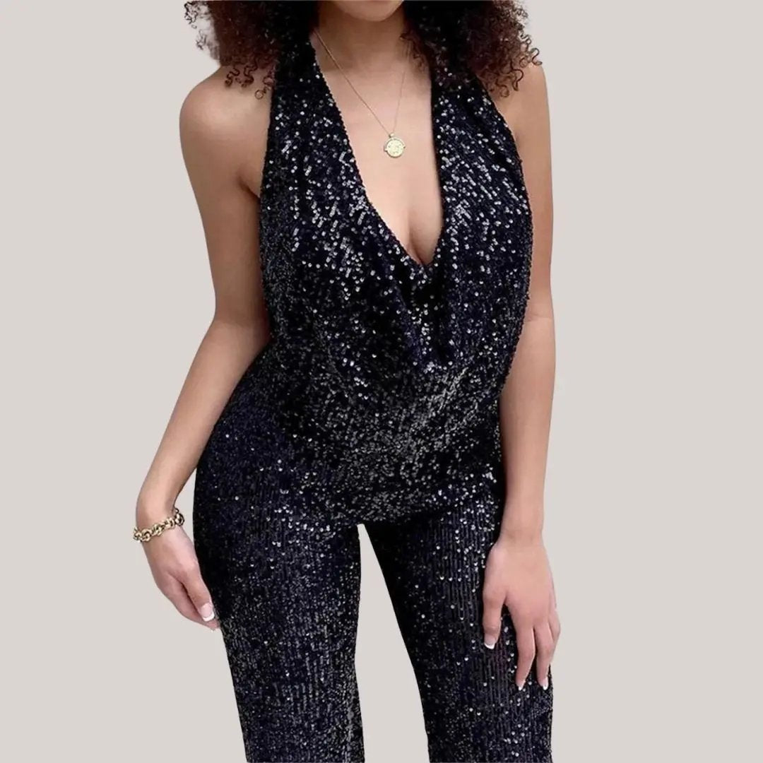 Damen Jumpsuit Neckholder | Zeitloser Look
