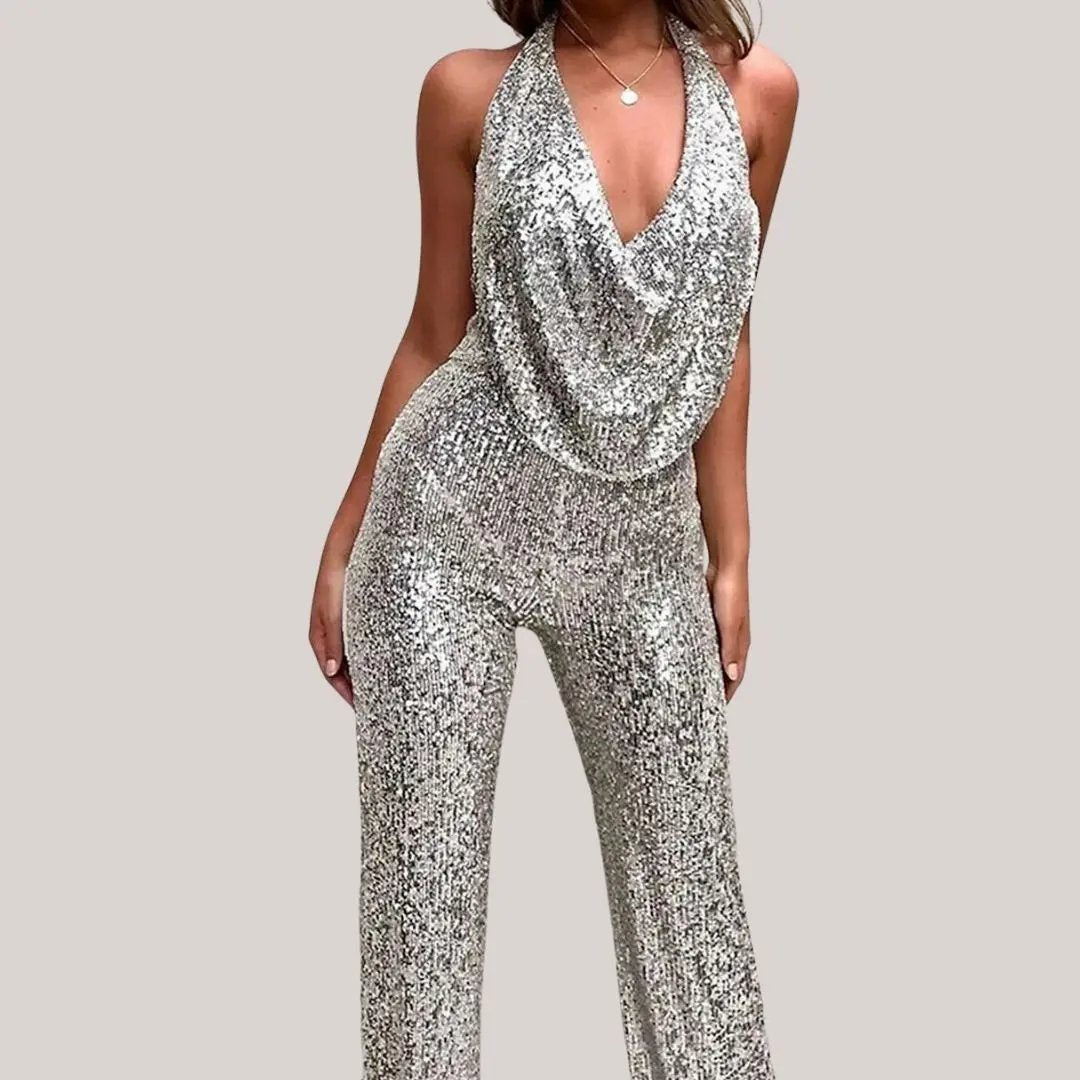 Damen Jumpsuit Neckholder | Zeitloser Look
