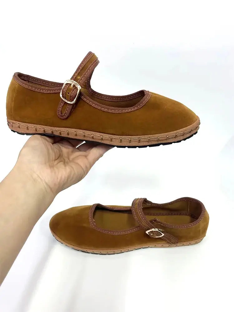 Damen Mary Jane Ballerina im eleganten Design