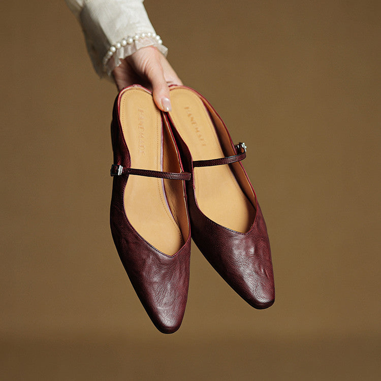 Damen Pantoletten im Slip-On-Stil
