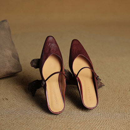 Damen Pantoletten im Slip-On-Stil