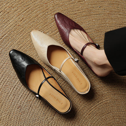 Damen Pantoletten im Slip-On-Stil