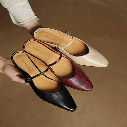 Damen Pantoletten im Slip-On-Stil