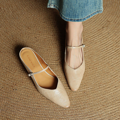 Damen Pantoletten im Slip-On-Stil