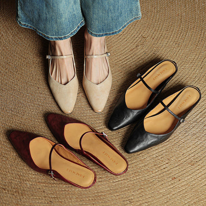 Damen Pantoletten im Slip-On-Stil