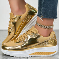 Damen orthopädische Plateau Sneaker | Schnürung