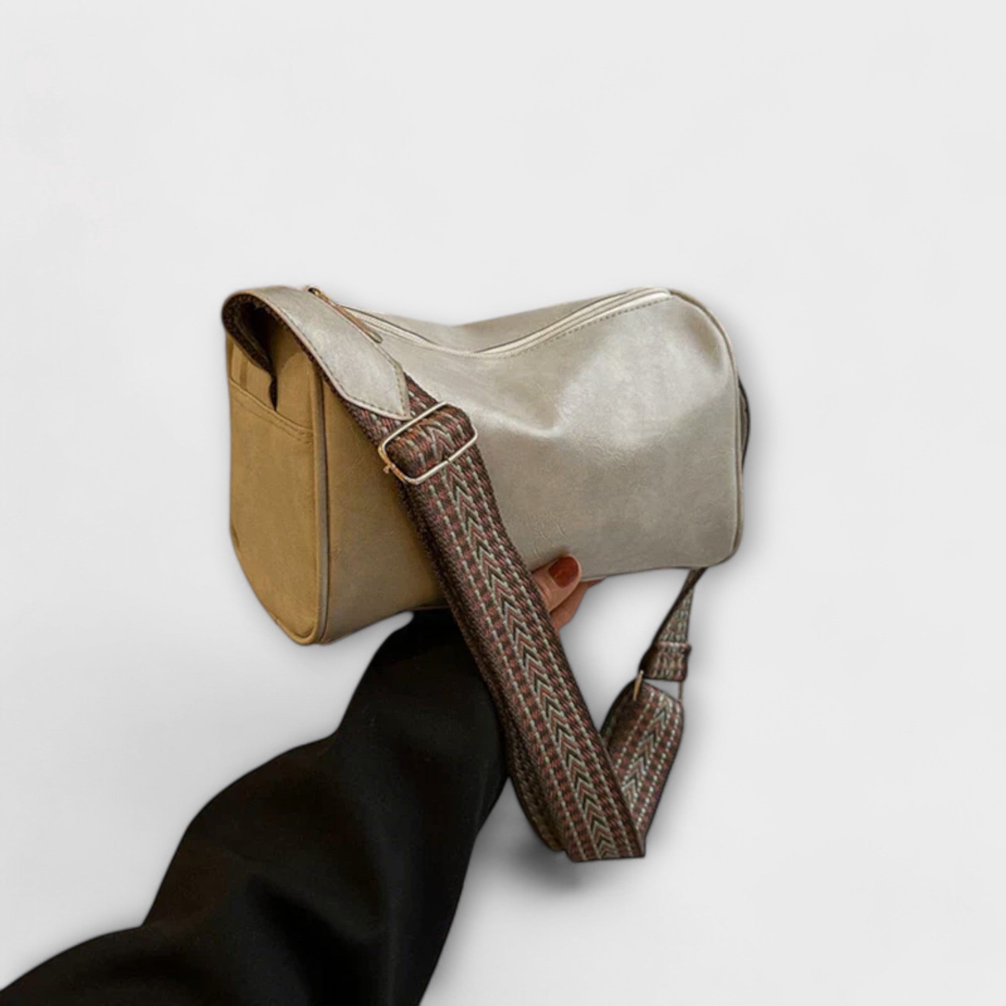 Damen Zeitlose Schultertasche im Business-Stil mit Magnetverschluss