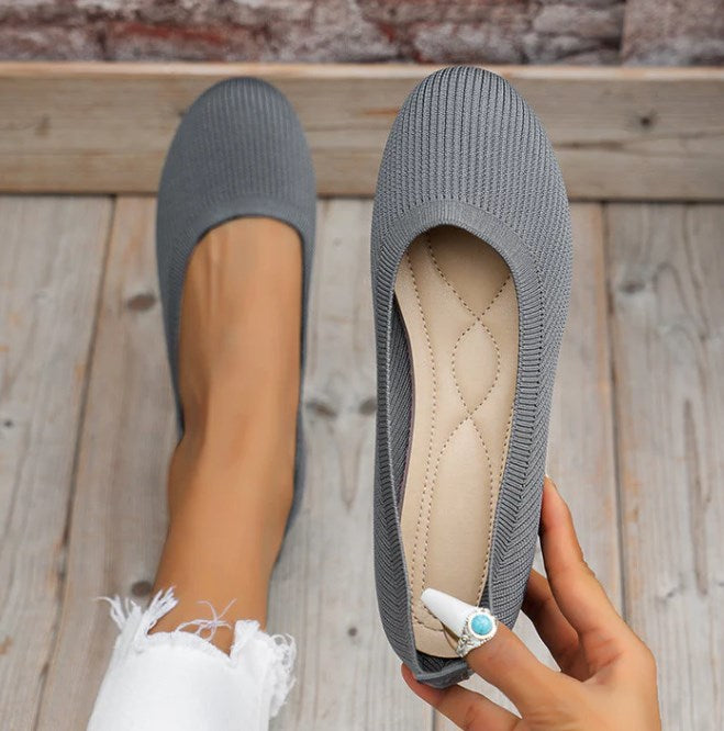 Damen Klassisch Round Orthopädische Ballerinas