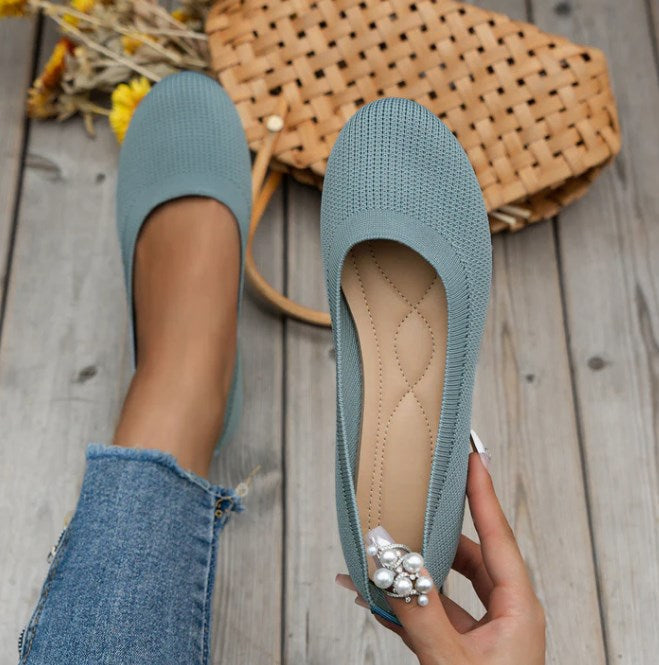 Damen Klassisch Round Orthopädische Ballerinas